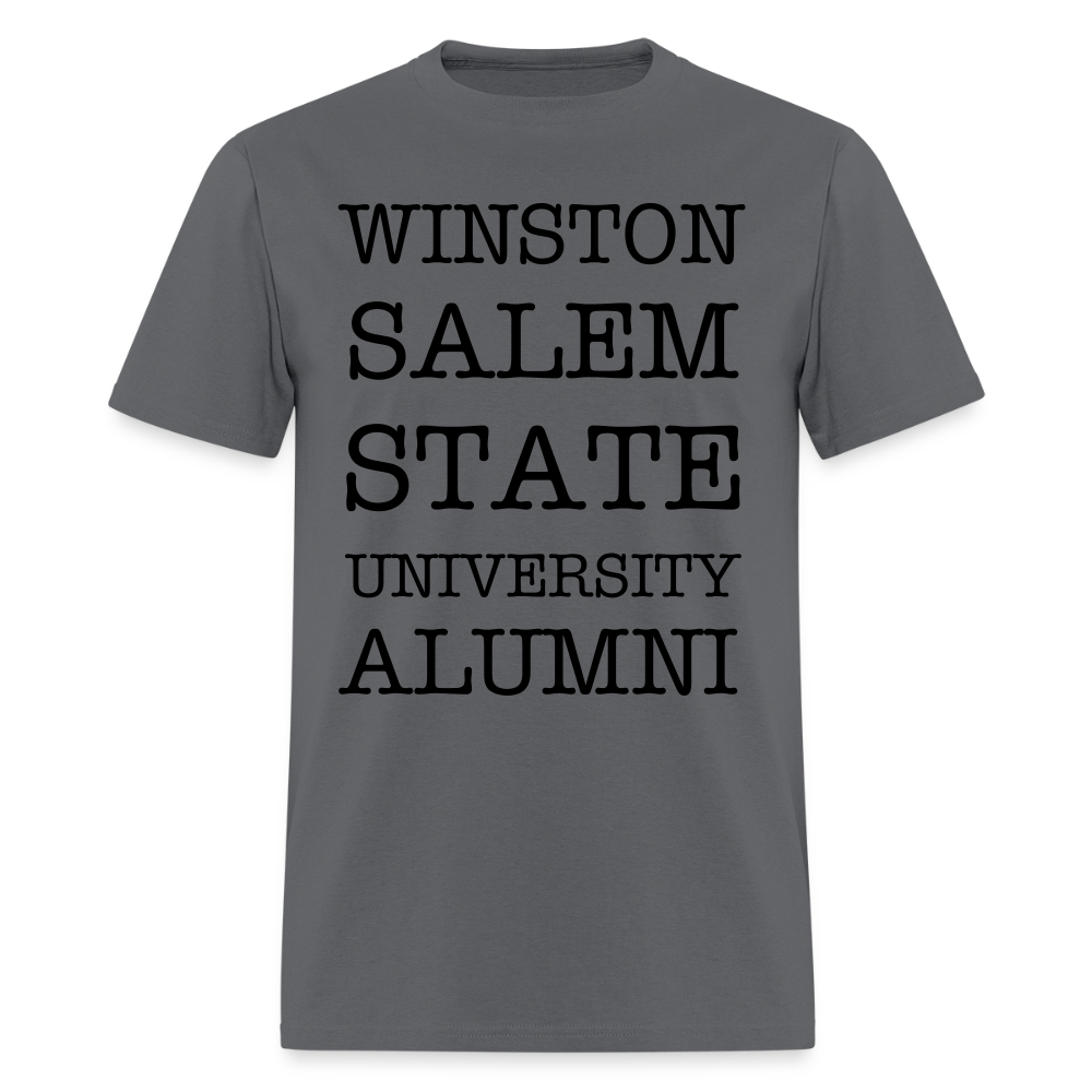 WSSU Alumni Classic T-Shirt (Black Lettering) Printed in vinyl - charcoal