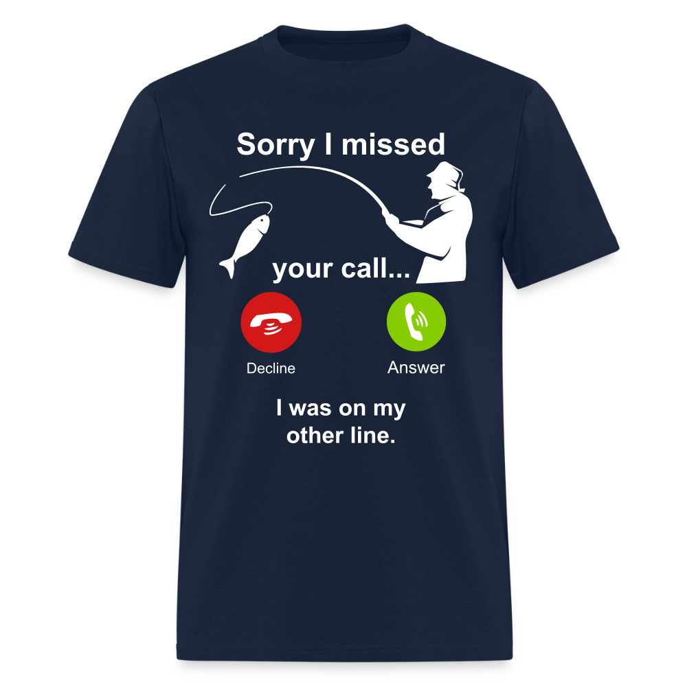 Other Line Classic T-Shirt Printed in flex vinyl - navy