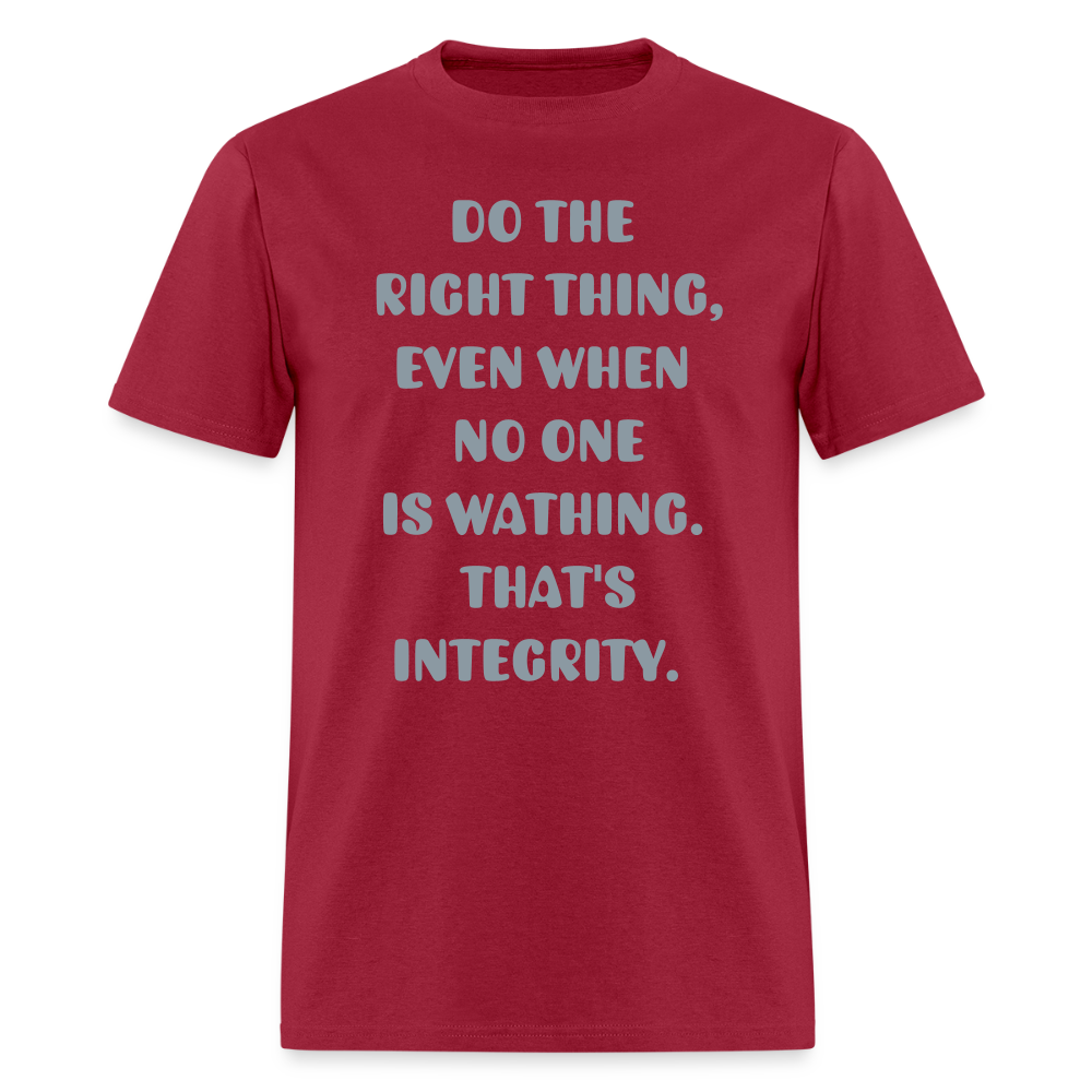 "Do the right thing." Men's T-Shirt | GILDAN 5000 - dark red