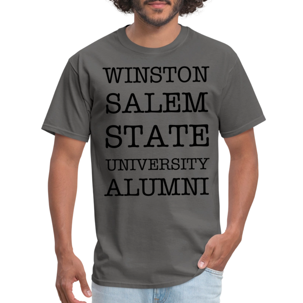 WSSU Alumni Classic T-Shirt (Black Lettering) Printed in vinyl - charcoal