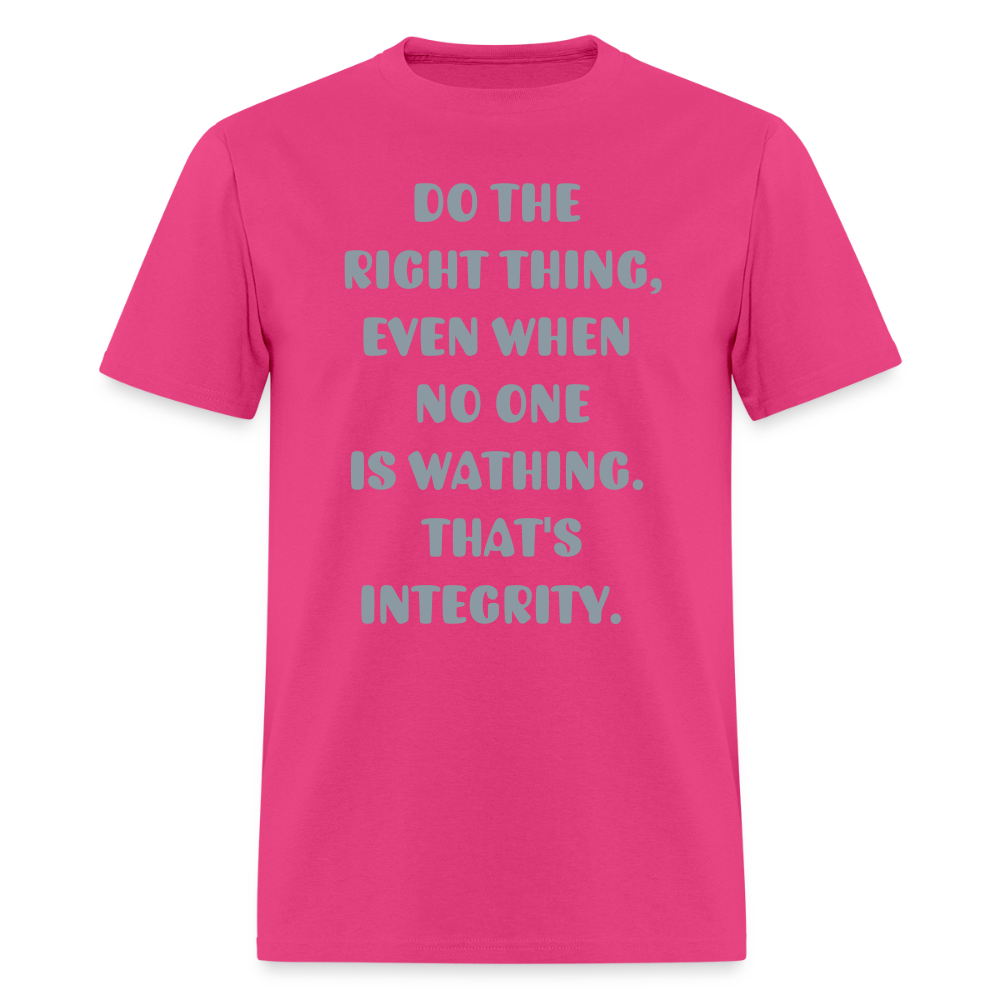 "Do the right thing." Men's T-Shirt | GILDAN 5000 - fuchsia