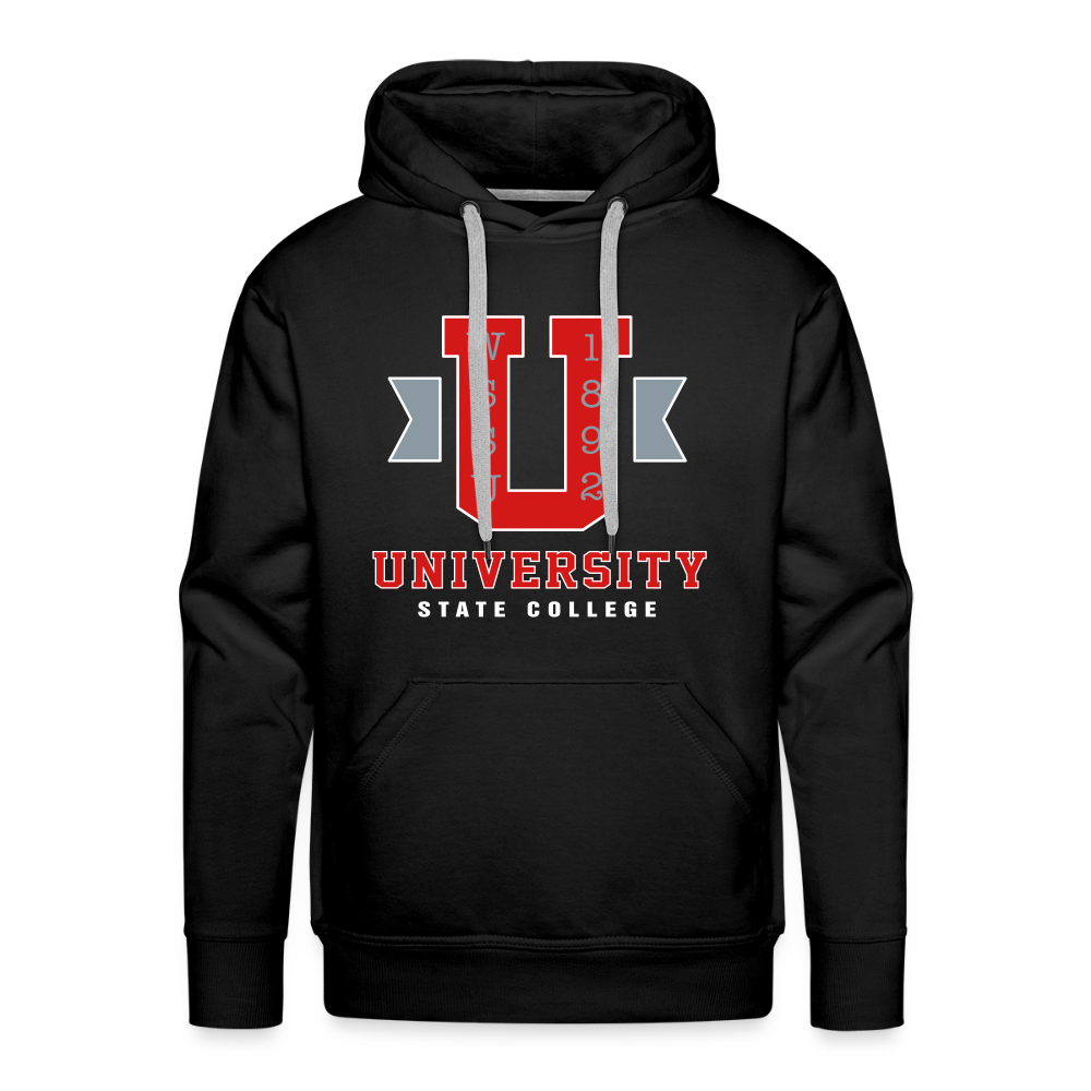 Ramily U State College Men’s Premium Hoodie - black