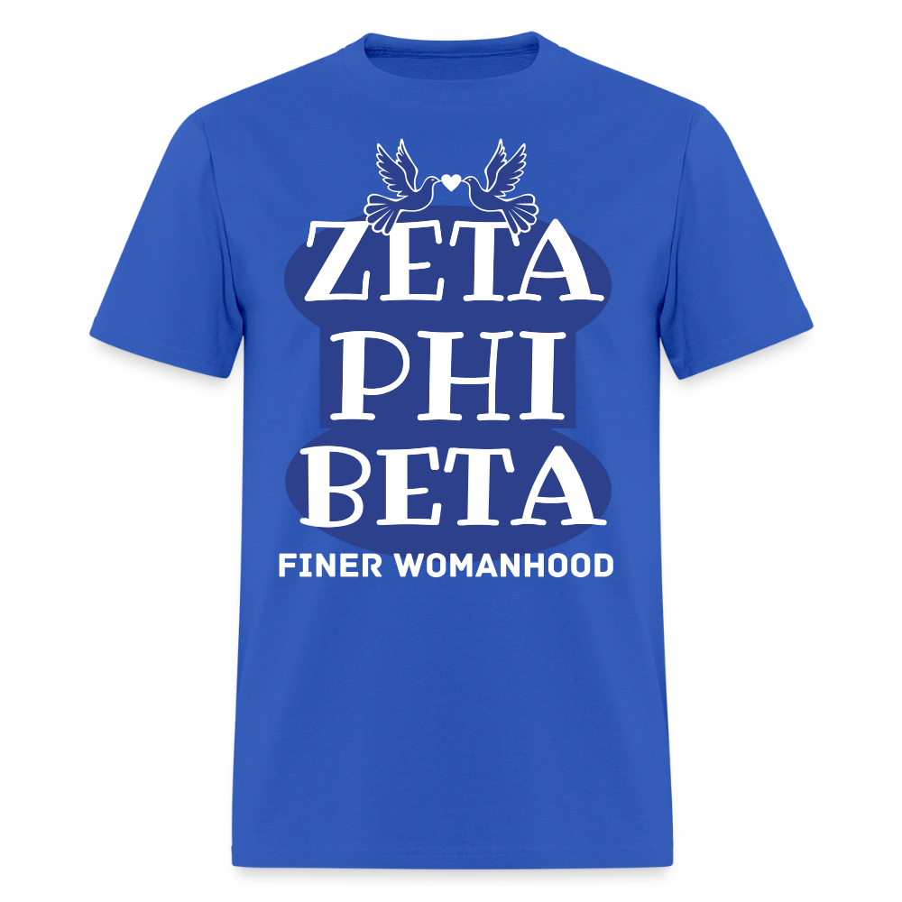 Finer Womanhood Flex Print (smooth) Classic T-Shirt Printed in vinyl - royal blue