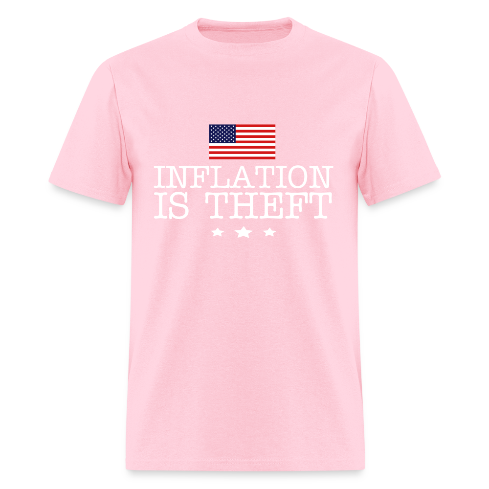Inflation is theft Classic T-Shirt Printed in vinyl Flex Print (smooth) - pink