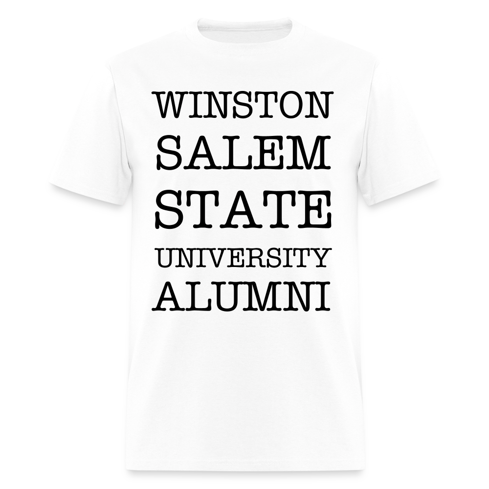 WSSU Alumni Classic T-Shirt (Black Lettering) Printed in vinyl - white