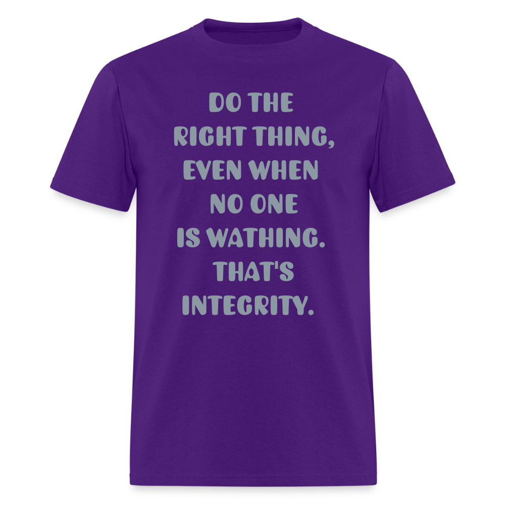 "Do the right thing." Men's T-Shirt | GILDAN 5000 - purple