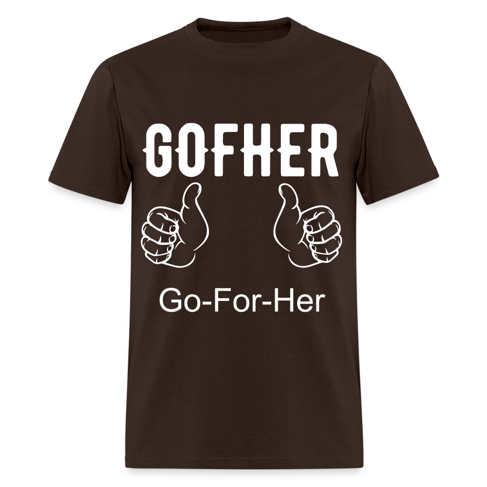 Gofher Unisex Classic T-Shirt Printed in vinyl - brown