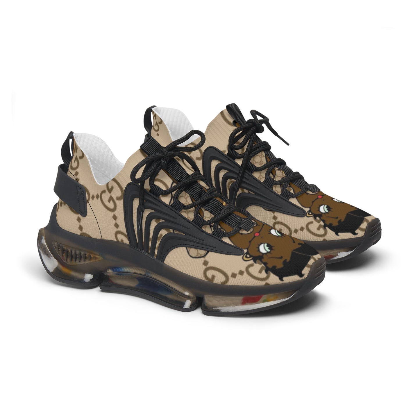 Black Betty Boop Women Air Mesh Sneakers