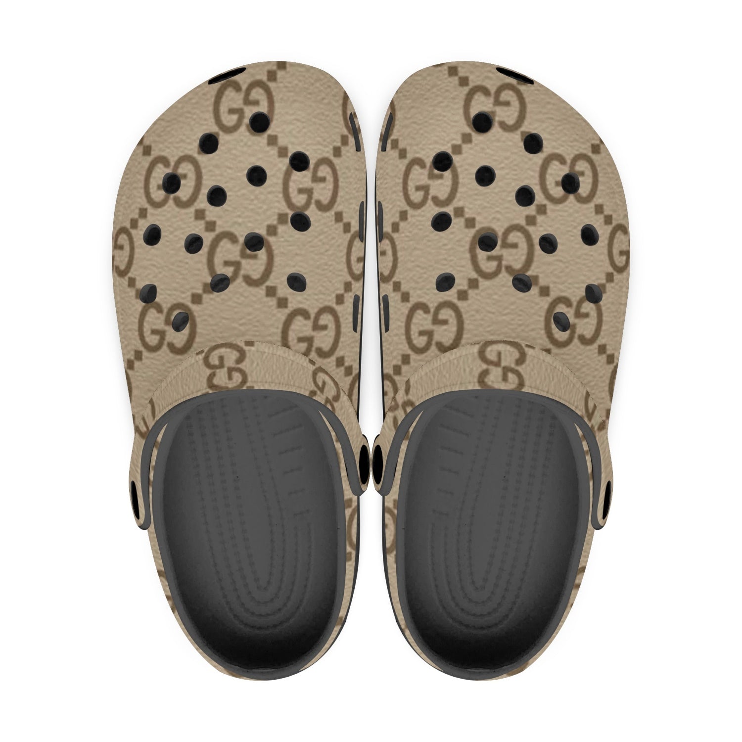 G-Fashion Black-base Clogs Men and Women Sizes