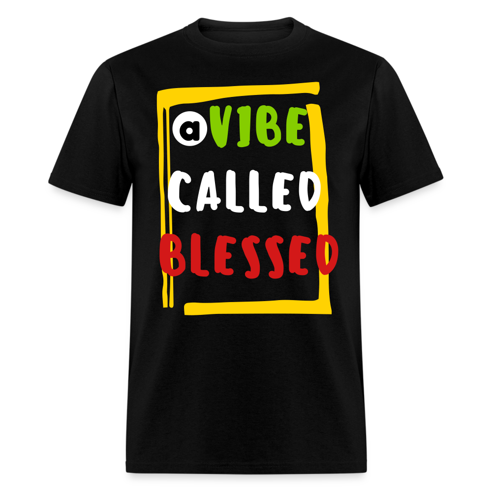 A Vibe Called Blessed Unisex Classic T-Shirt Flex Print (smooth) - black