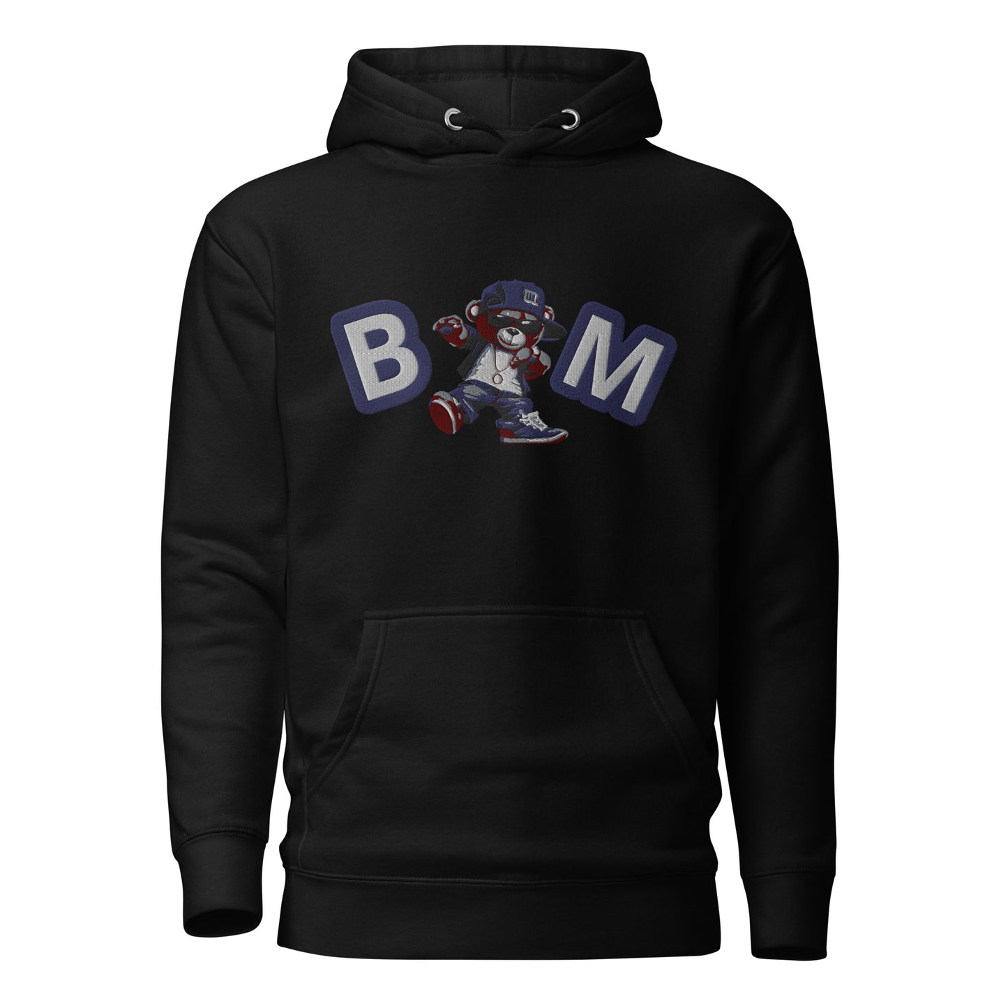 Bear Minimal Embroidered Hoodie
