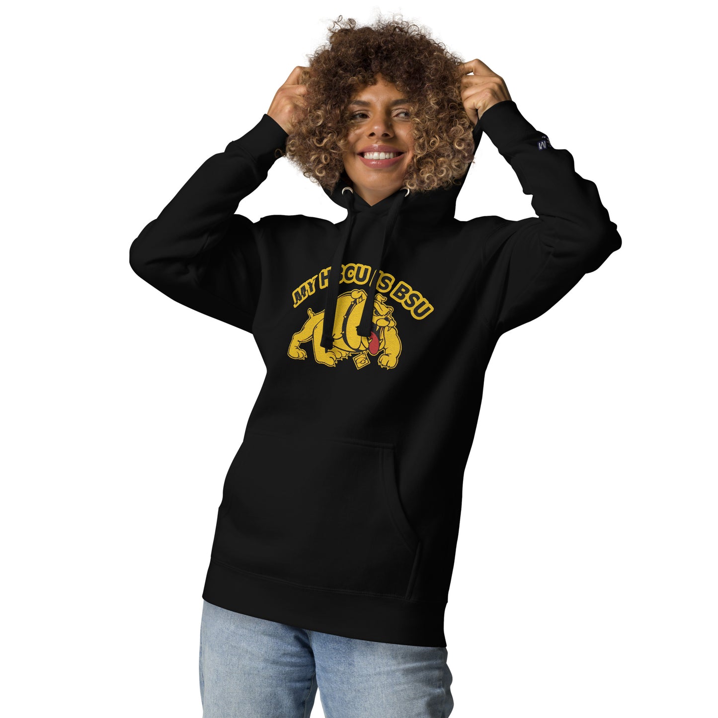 HBCU-BSU Embroidery Hoodie by Bear Minimal