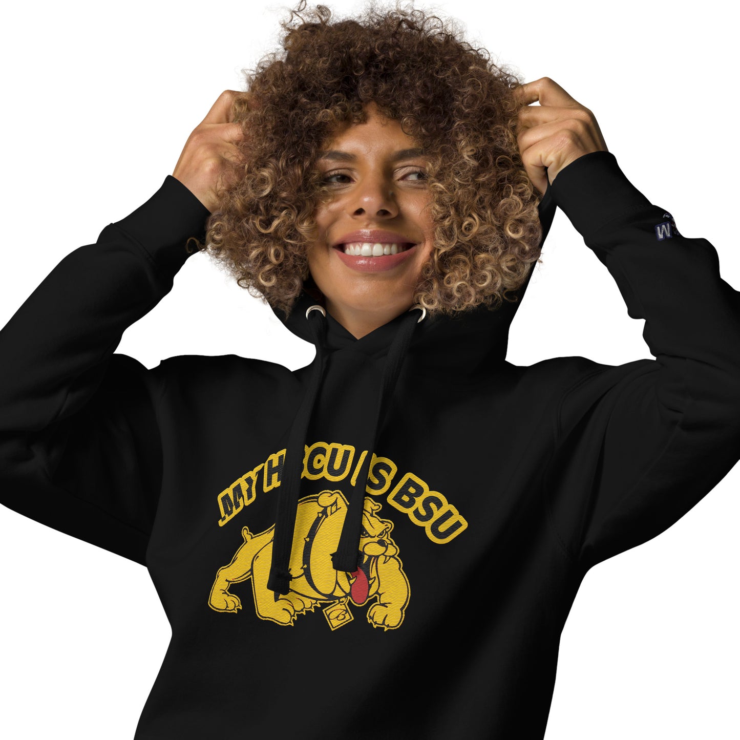 HBCU-BSU Embroidery Hoodie by Bear Minimal