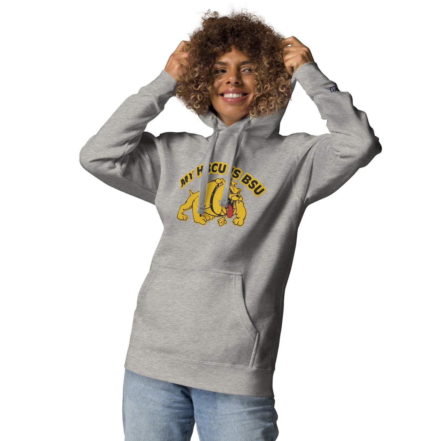 HBCU-BSU Embroidery Hoodie by Bear Minimal