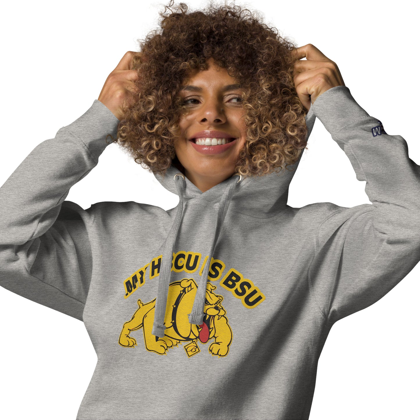 HBCU-BSU Embroidery Hoodie by Bear Minimal