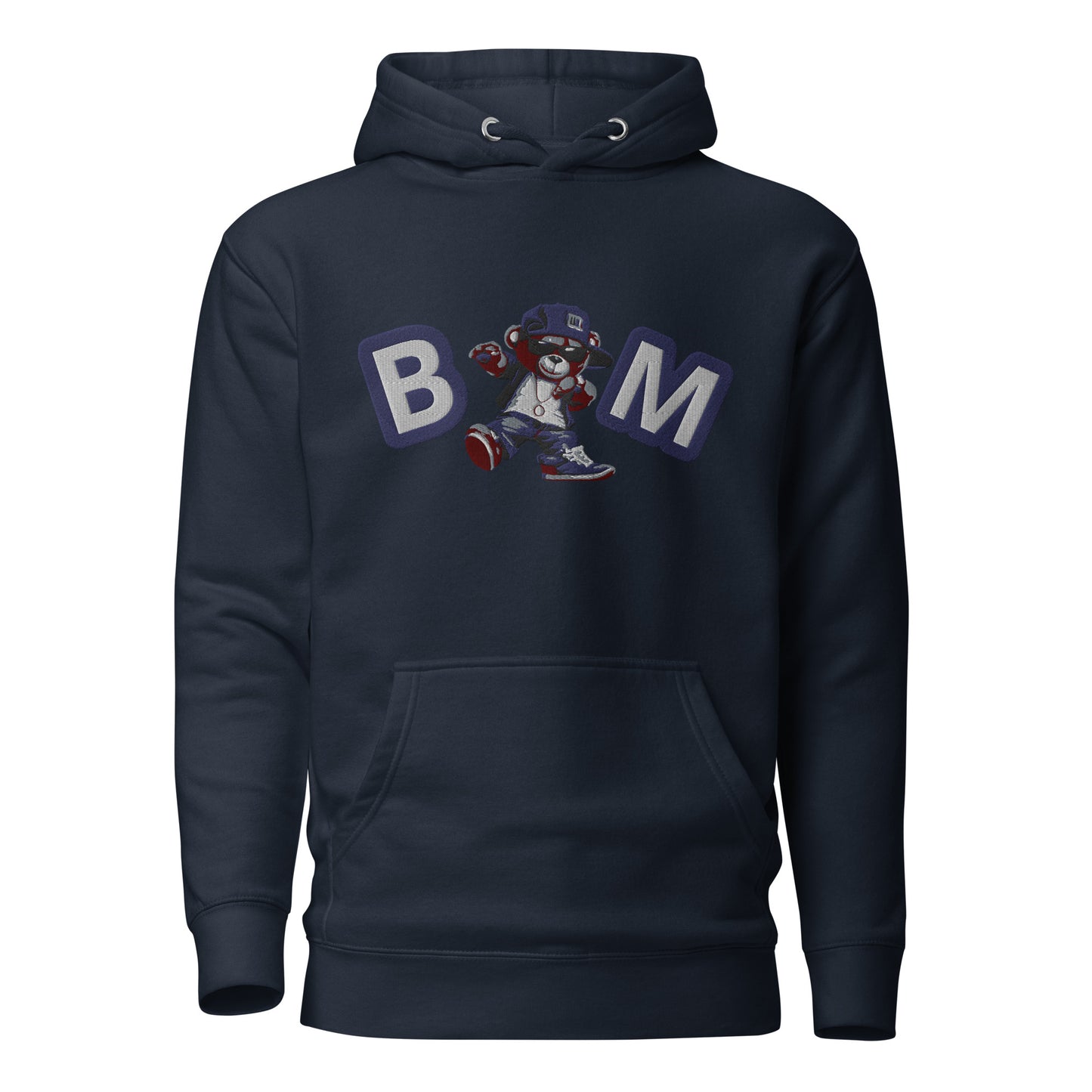 Bear Minimal Embroidered Hoodie
