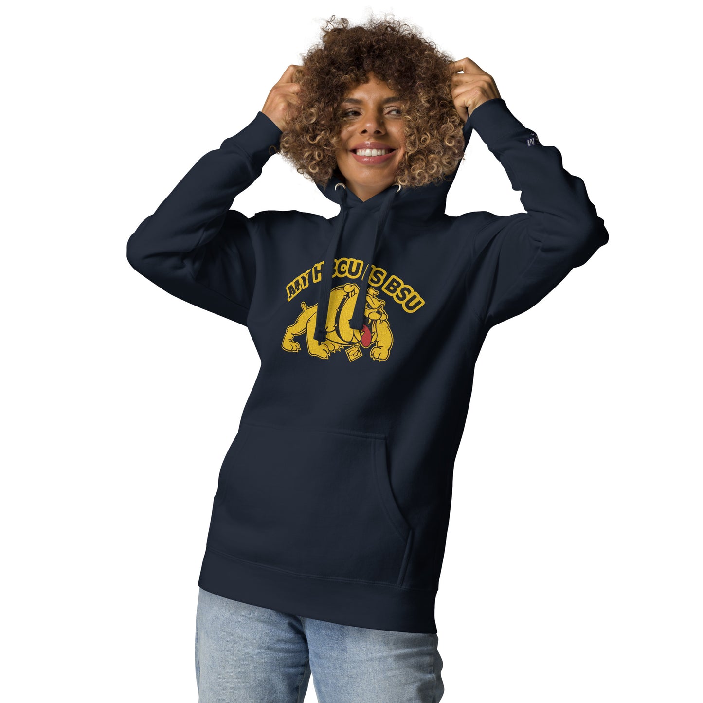 HBCU-BSU Embroidery Hoodie by Bear Minimal