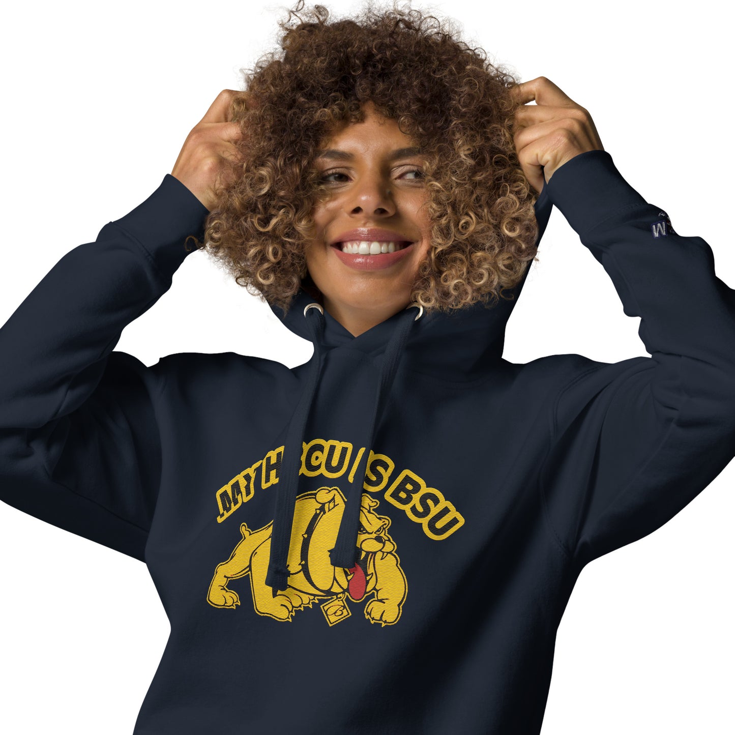 HBCU-BSU Embroidery Hoodie by Bear Minimal