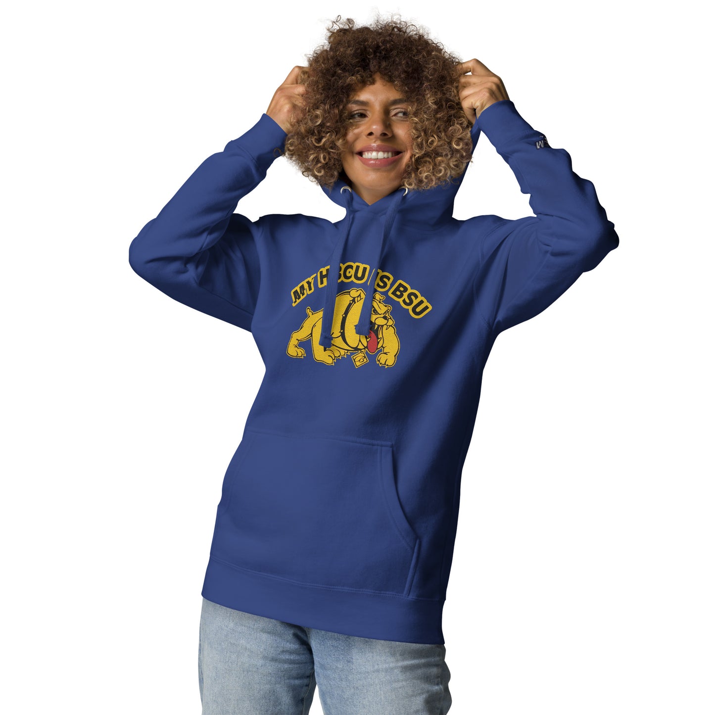 HBCU-BSU Embroidery Hoodie by Bear Minimal