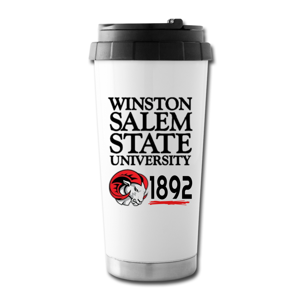 WSSU Travel Mug - white