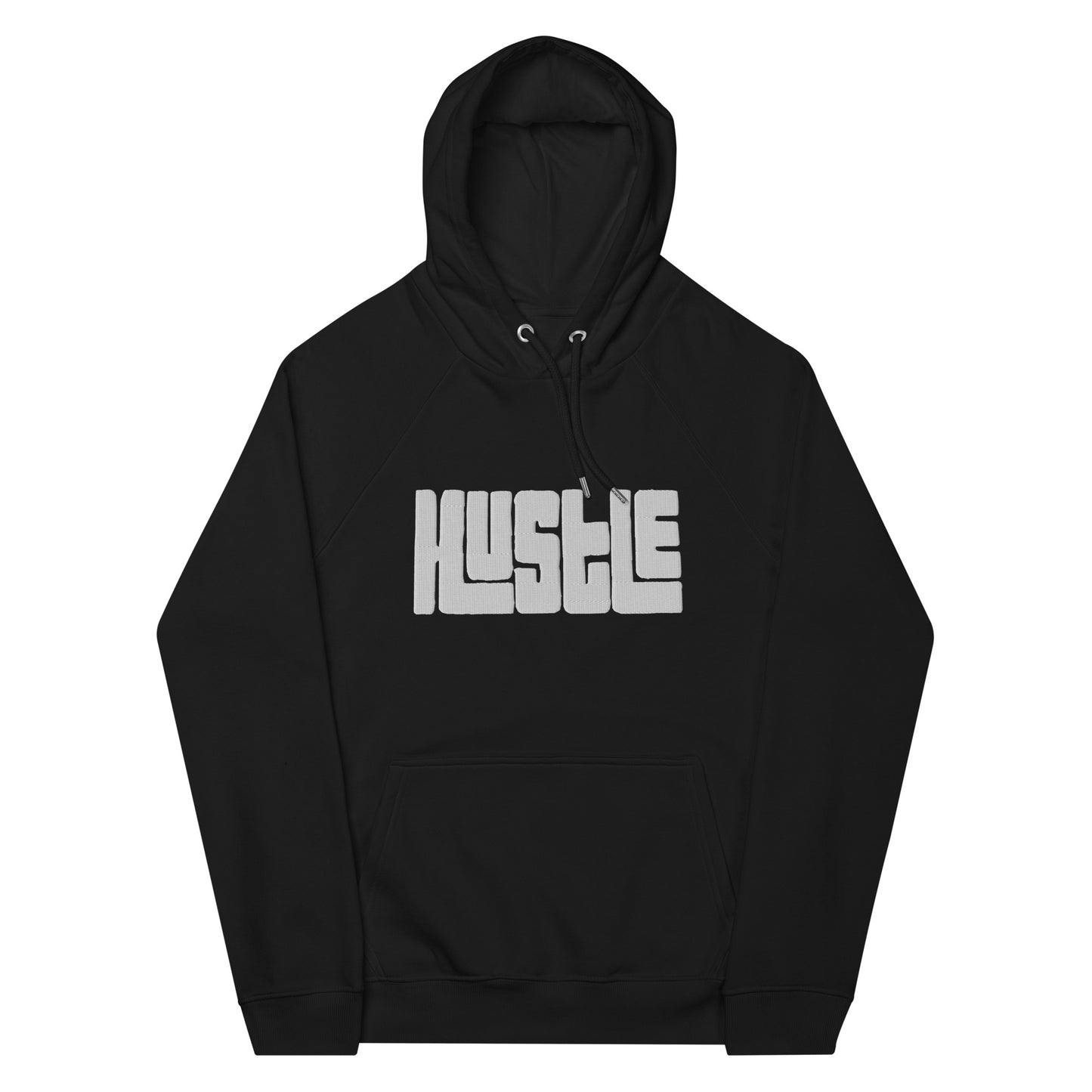 Hustle Unisex eco raglan hoodie