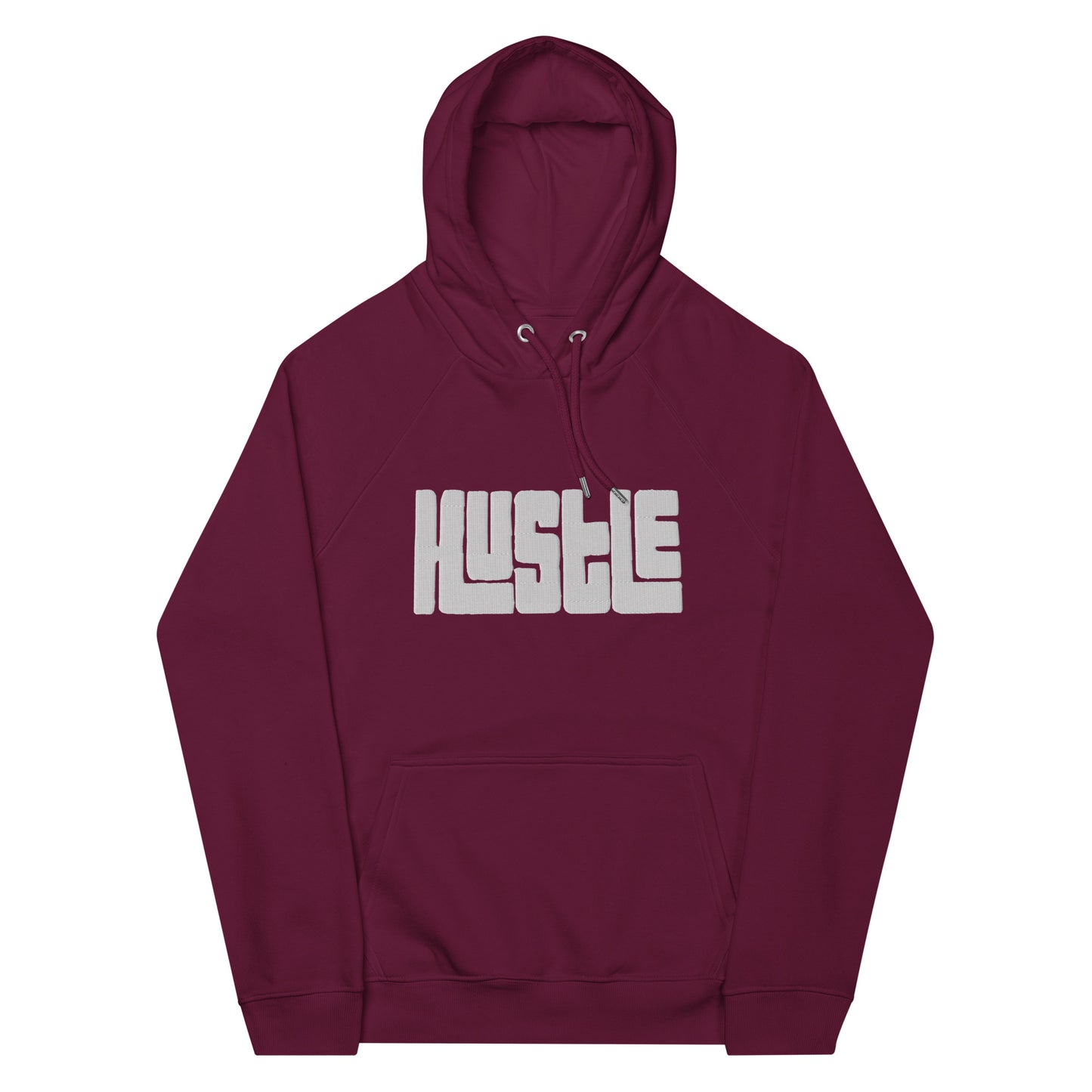 Hustle Unisex eco raglan hoodie