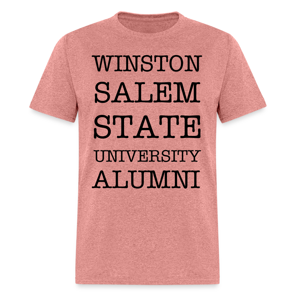 WSSU Alumni Classic T-Shirt (Black Lettering) - heather mauve