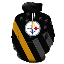 Load image into Gallery viewer, Pittsburgh Steelers Slim Stylish Hooded Hoodie