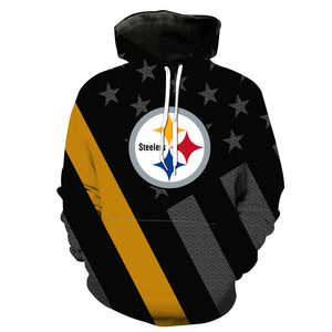 Pittsburgh Steelers Slim Stylish Hooded Hoodie