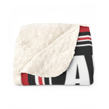 Load image into Gallery viewer, WSSU Ram-Head Sherpa Fleece Blanket