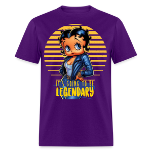 Betty Boop The Legend Classic T-Shirt - purple