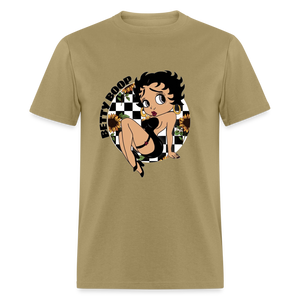 Betty Boop Checkered Classic T-Shirt - khaki