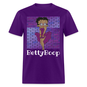 Betty Boop in Purple Brick  Classic T-Shirt - purple