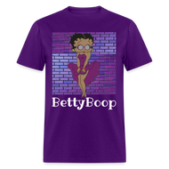 Betty Boop in Purple Brick  Classic T-Shirt - purple