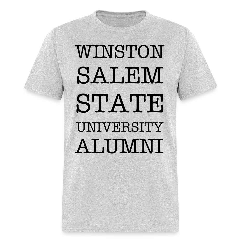WSSU Alumni Classic T-Shirt (Black Lettering) - heather gray