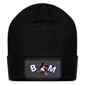 Bear Minimum Patch Beanie - black