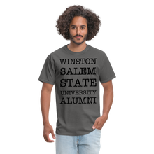 Load image into Gallery viewer, WSSU Alumni Classic T-Shirt (Black Lettering) - charcoal