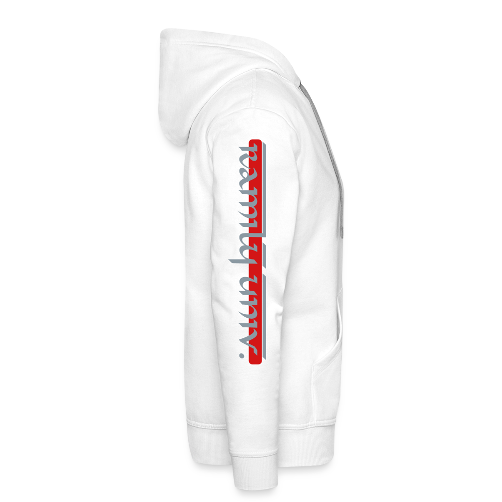 Ramily U State College Men’s Premium Hoodie - white