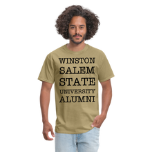 Load image into Gallery viewer, WSSU Alumni Classic T-Shirt (Black Lettering) - khaki