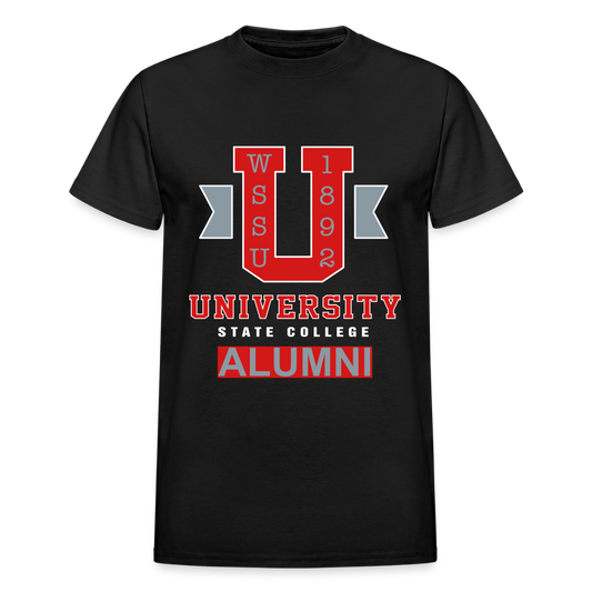 Ramily U State College Alumni Men's t-shirt by Gildan Printed in vinyl - black