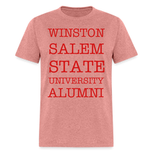 Load image into Gallery viewer, WSSU Alumni Classic T-Shirt (Red Lettering) - heather mauve