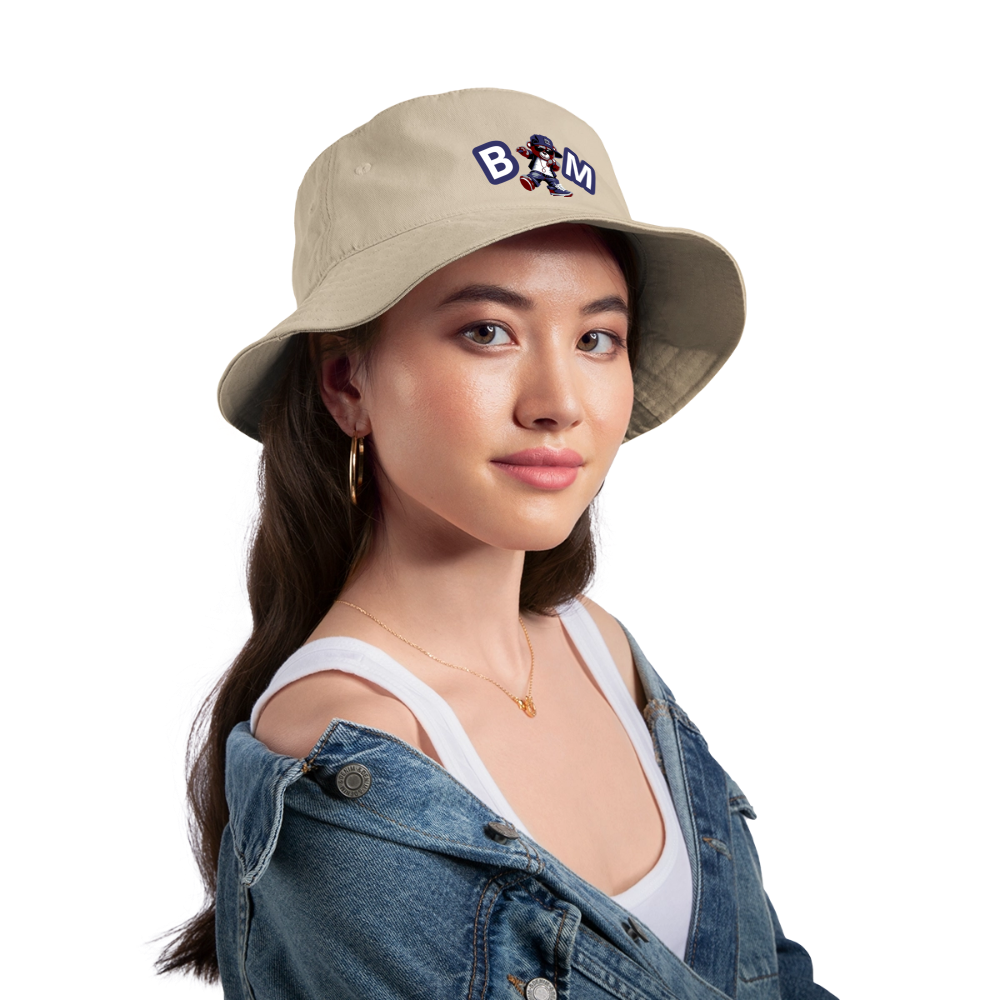 Bear Minimal Bucket Hat - cream
