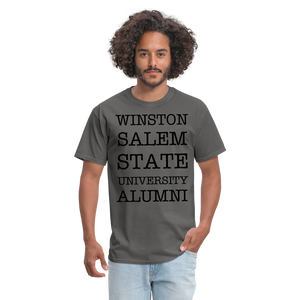 WSSU Alumni Classic T-Shirt (Black Lettering) - charcoal