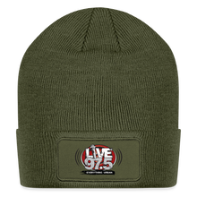 Load image into Gallery viewer, Live 97.5 Patch Beanie - olive