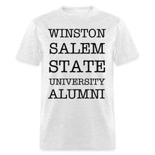 Load image into Gallery viewer, WSSU Alumni Classic T-Shirt (Black Lettering) - light heather gray