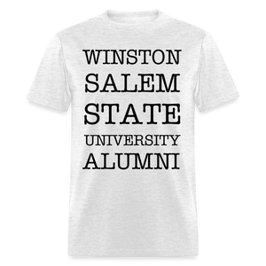 WSSU Alumni Classic T-Shirt (Black Lettering) - light heather gray