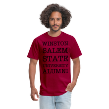 Load image into Gallery viewer, WSSU Alumni Classic T-Shirt (Black Lettering) - dark red