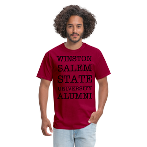 WSSU Alumni Classic T-Shirt (Black Lettering) - dark red