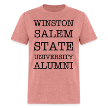 Load image into Gallery viewer, WSSU Alumni Classic T-Shirt (Black Lettering) - heather mauve