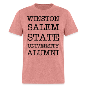 WSSU Alumni Classic T-Shirt (Black Lettering) - heather mauve